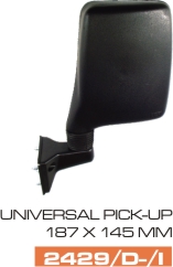 Espejo Universal Pick Up para Furgon - Pickup, derecho e izquierdo 187 x 145 mm – código FRA 2429