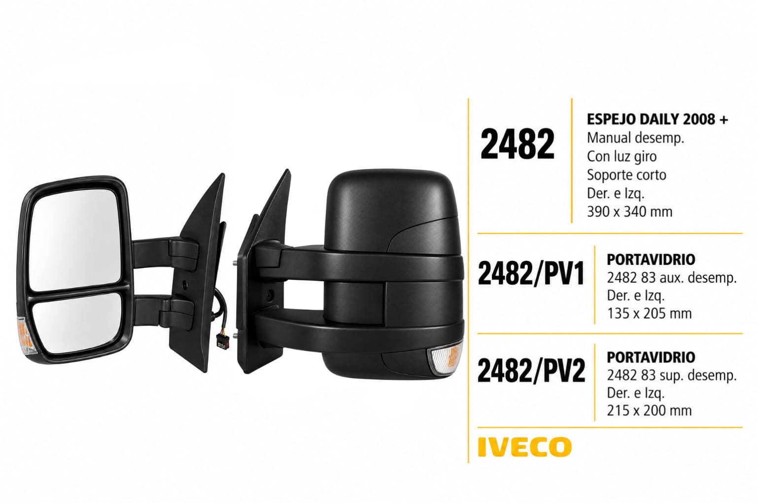 Espejo Iveco Daily 2008 +