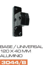 Base Soporte Universal para Camion - Autobus, aluminio negro 120 x 40 mm – código FRA 3044/B
