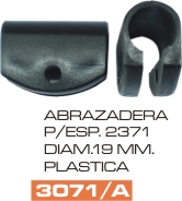 Abrazadera 2371 Universal para Camion - Autobus Pickup, plastica negro o 19 mm – código FRA 3071/A