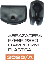 Abrazadera 2380 Universal para Camion - Autobus, plastica negro o 19 mm – código FRA 3080/A