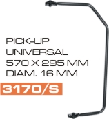 Soporte Espejo Universal para Pick-Up, negro 5 8 570 x 295 mm – código FRA 3170/S