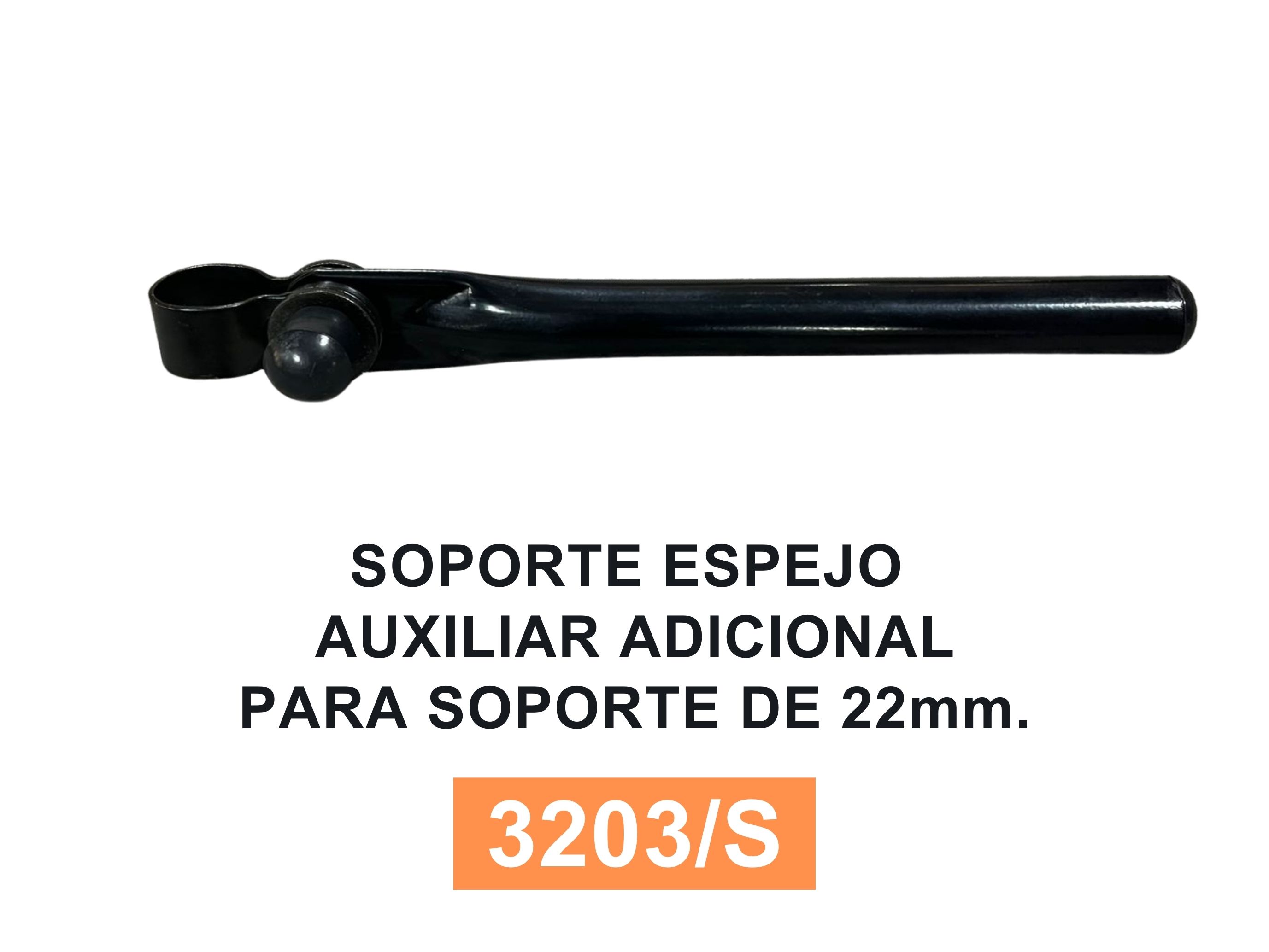 Soporte Espejo Universal para Camion - Autobus Pickup, auxiliar adic para soporte 22mm 210 mm – código FRA 3203/S