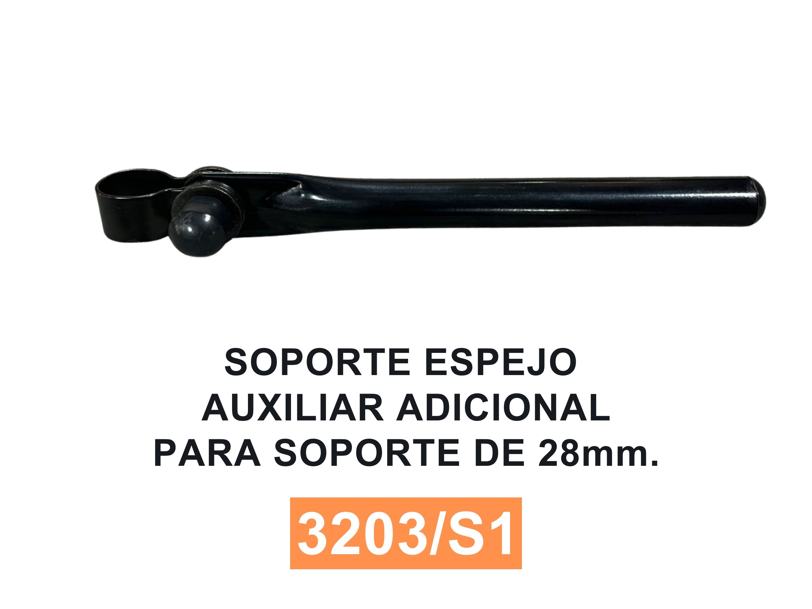 Soporte Espejo Universal para Camion - Autobus Pickup, auxiliar adic para soporte 28mm 210 mm – código FRA 3203/S1