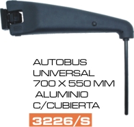 Soporte Espejo Universal para Autobús, aluminio con cubierta 700 x 550 mm – código FRA 3226/S