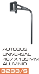 Soporte Espejo Universal para Camion - Autobus, aluminio corto 467 x 183 mm – código FRA 3233/S