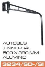 Soporte Espejo Universal para Camion - Autobus, aluminio largo 500 x 380 mm – código FRA 3234/S