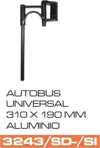 Soporte Espejo Universal para Camion - Autobus, aluminio derecho e izquierdo corto 310 x 190 mm – código FRA 3243/S