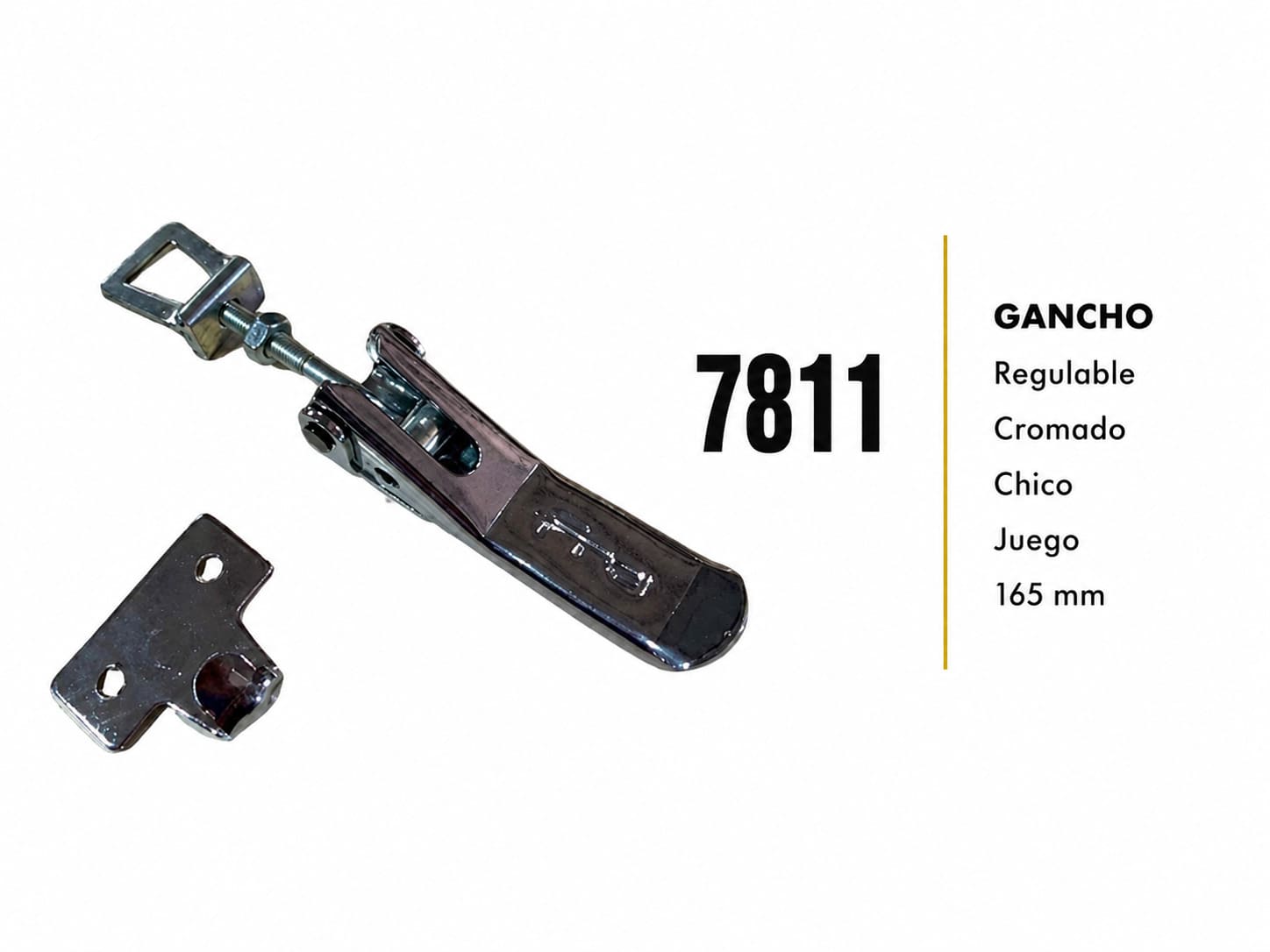 Gancho Universal Regulable Cromado Chico