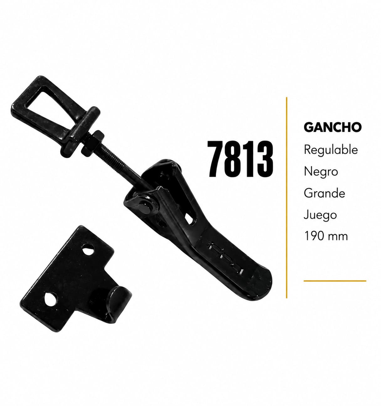 Gancho Universal Regulable Negro Grande